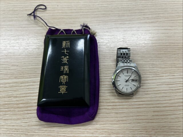 【買取実績】延岡市のお客様より「勲七等瑞宝章」とヴィンテージ腕時計「シチズン レオパール」をお買取りいたしました！