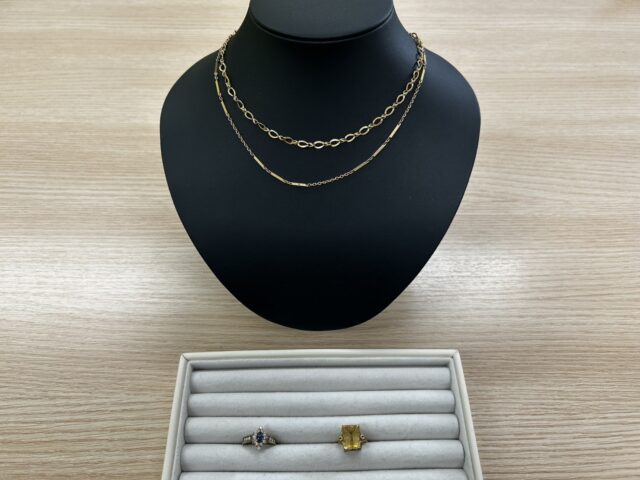 K18ネックレス・デザインリングをお買取りいたしました！